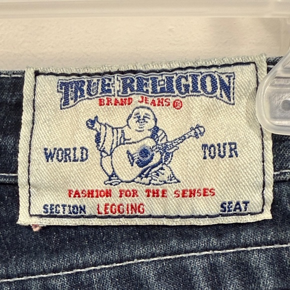 True Religion Low Rise Y2K Dark Wash Skinny Jeans - Picture 8 of 14